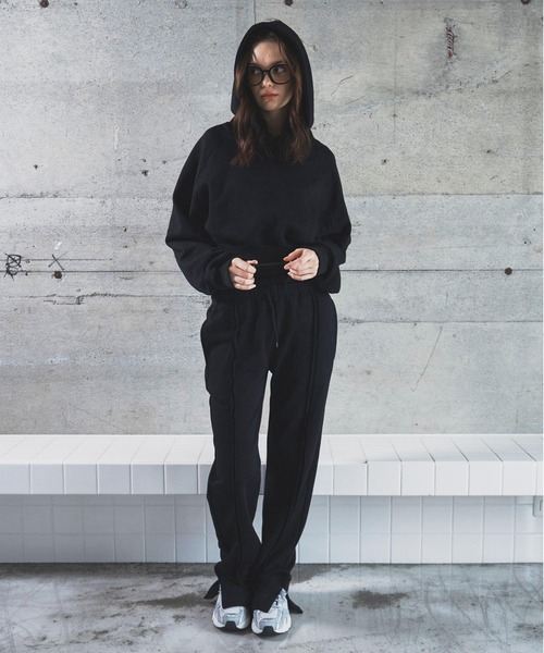 BLONDEY(ブロンディ)の「ストレートスウェットパンツ(スウェットパンツ・レディース・グレー/カーキ/ネイビー/ブラック・FREE/SMALL)」の14枚目の写真