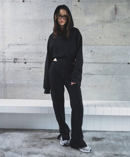 BLONDEY(ブロンディ)の「ストレートスウェットパンツ(スウェットパンツ・レディース・グレー/カーキ/ネイビー/ブラック・FREE/SMALL)」の15枚目の写真