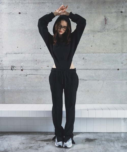 BLONDEY(ブロンディ)の「ストレートスウェットパンツ(スウェットパンツ・レディース・グレー/カーキ/ネイビー/ブラック・FREE/SMALL)」の16枚目の写真