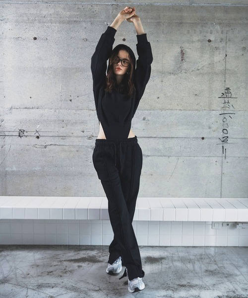 BLONDEY(ブロンディ)の「ストレートスウェットパンツ(スウェットパンツ・レディース・グレー/カーキ/ネイビー/ブラック・FREE/SMALL)」の17枚目の写真