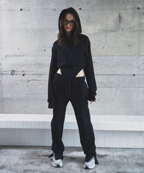 BLONDEY(ブロンディ)の「ストレートスウェットパンツ(スウェットパンツ・レディース・グレー/カーキ/ネイビー/ブラック・FREE/SMALL)」の18枚目の写真