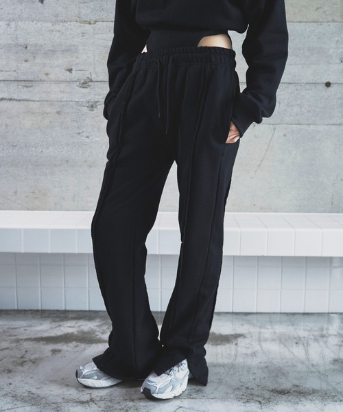 BLONDEY(ブロンディ)の「ストレートスウェットパンツ(スウェットパンツ・レディース・グレー/カーキ/ネイビー/ブラック・FREE/SMALL)」の5枚目の写真