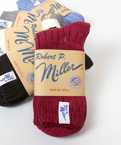 MILLER（ミラー）の「【Robert P. Miller】ロバート・ピー・ミラー 1P Crew Socks クルーソックス 靴下 347C（ソックス/靴下・レディース・ホワイト/ピンク系その他/ブルー/ブラウン/グレー・FREE）」の5枚目の写真