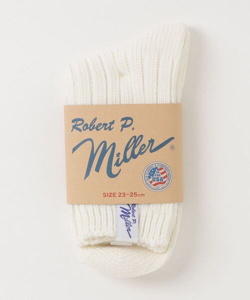 MILLER（ミラー）の「【Robert P. Miller】ロバート・ピー・ミラー 1P Crew Socks クルーソックス 靴下 347C（ソックス/靴下・レディース・ホワイト/ピンク系その他/ブルー/ブラウン/グレー・FREE）」の8枚目の写真