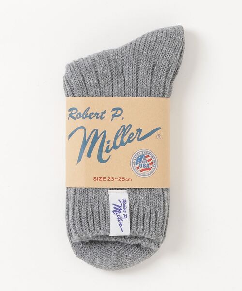 MILLER（ミラー）の「【Robert P. Miller】ロバート・ピー・ミラー 1P Crew Socks クルーソックス 靴下 347C（ソックス/靴下・レディース・ホワイト/ピンク系その他/ブルー/ブラウン/グレー・FREE）」の12枚目の写真