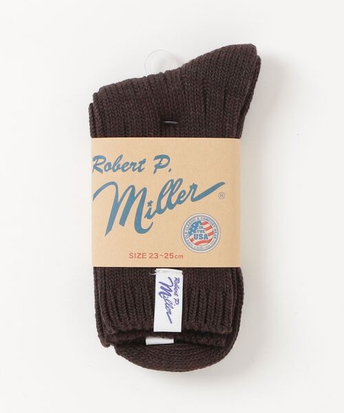 MILLER（ミラー）の「【Robert P. Miller】ロバート・ピー・ミラー 1P Crew Socks クルーソックス 靴下 347C（ソックス/靴下・レディース・ホワイト/ピンク系その他/ブルー/ブラウン/グレー・FREE）」の6枚目の写真