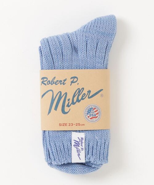 MILLER（ミラー）の「【Robert P. Miller】ロバート・ピー・ミラー 1P Crew Socks クルーソックス 靴下 347C（ソックス/靴下・レディース・ホワイト/ピンク系その他/ブルー/ブラウン/グレー・FREE）」の11枚目の写真