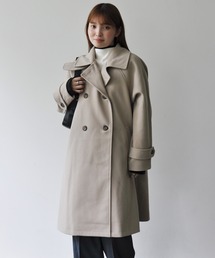 Meli rich | アレンジカラーフレアコート(ステンカラーコート)