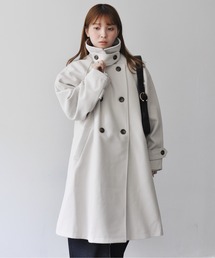 Meli rich | アレンジカラーフレアコート(ステンカラーコート)