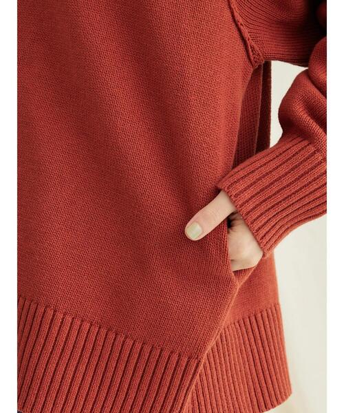 CRAFT STANDARD BOUTIQUE(クラフトスタンダードブティック)の「Vネックアウトリンキングカーディガン ◆(カーディガン/ボレロ・レディース・ベージュ/ブラック/オレンジ/ネイビー/グリーン・FREE)」の15枚目の写真