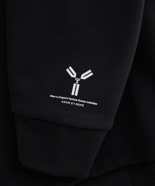 ADAM ET ROPE'（アダムエロペ）の「《Y-Sports》ダンボールジャージ オーバーサイズ プルオーバー（スウェット・メンズ・ブラック/ネイビー・M/L）」の6枚目の写真