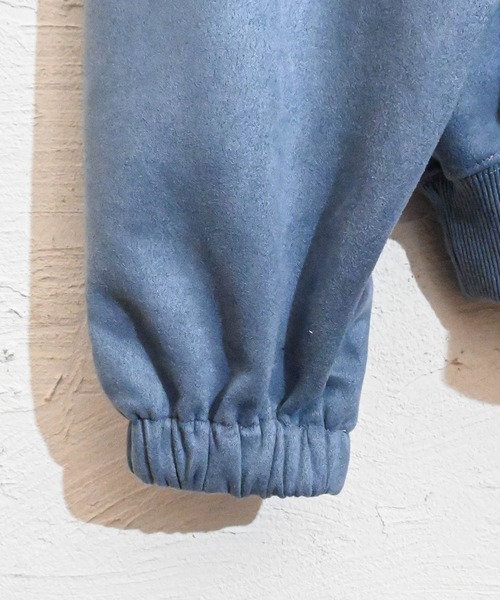 Anytime Songs（エニータイムソングス）の「カットスエードポンチ ハーフZIPスウェット（スウェット・メンズ・ブラック/サックスブルー/オフホワイト/チャコール・LARGE/MEDIUM/X-LARGE）」の8枚目の写真