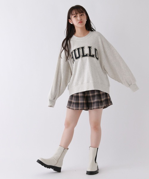 repipi armario(レピピ アルマリオ)の「カレッジワッペンスウェット(スウェット・キッズ・ネイビー/アイボリー系2/グレー/パープル/ブラウン/アイボリー系1/グリーン/ホワイト系その他3/スミクロ・LARGE/SMALL/MEDIUM)」の12枚目の写真