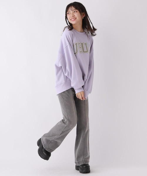 repipi armario(レピピ アルマリオ)の「カレッジワッペンスウェット(スウェット・キッズ・ネイビー/アイボリー系2/グレー/パープル/ブラウン/アイボリー系1/グリーン/ホワイト系その他3/スミクロ・LARGE/SMALL/MEDIUM)」の19枚目の写真