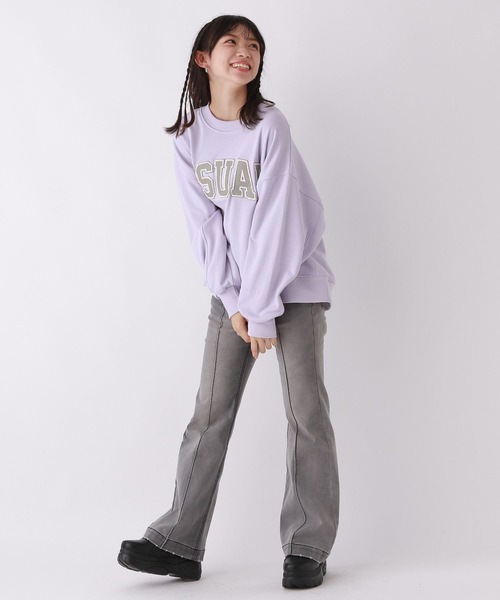 repipi armario(レピピ アルマリオ)の「カレッジワッペンスウェット(スウェット・キッズ・ネイビー/アイボリー系2/グレー/パープル/ブラウン/アイボリー系1/グリーン/ホワイト系その他3/スミクロ・LARGE/SMALL/MEDIUM)」の20枚目の写真