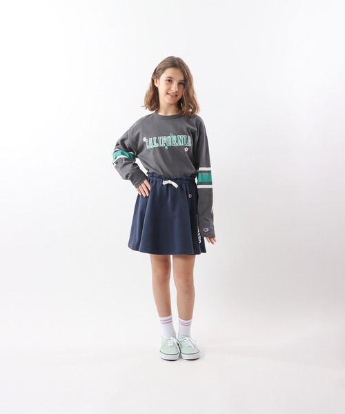 Champion（チャンピオン）の「【Champion/チャンピオン】キッズ スクールサイズ フレアスカート（スカート・キッズ・キャメル/ネイビー/オートミール・150/160）」の2枚目の写真