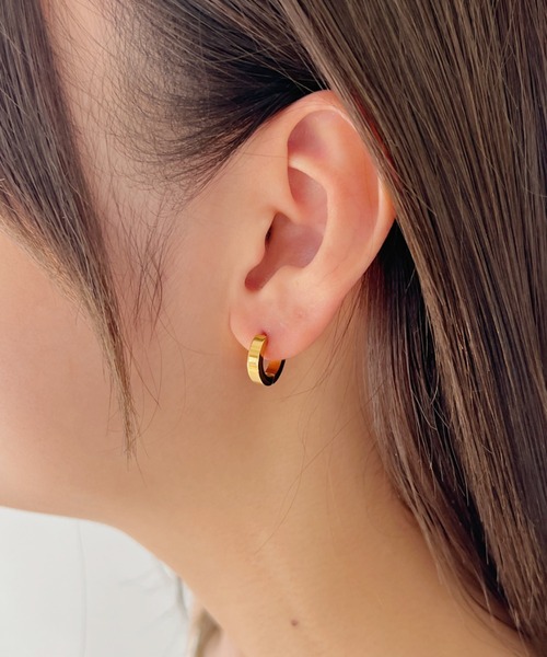 sowang(ソワン)の「【ステンレス】ジェンダーレス ワンタッチピアス(ピアス(両耳用)・レディース・ブラック/ゴールド/シルバー・FREE)」の19枚目の写真