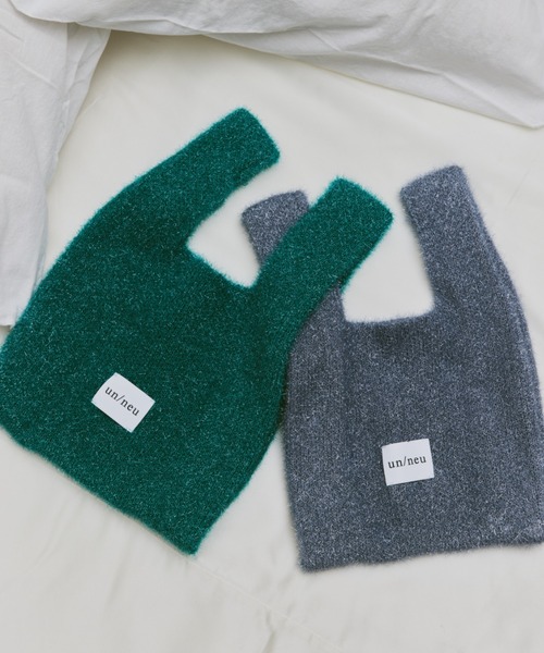 un/neu（アンノイ）の「ラメニットミニバッグ / グリッターバッグ / アシンメトリーバッグ（ハンドバッグ・レディース・グレー/グリーン/ブラウン/イエロー/ブルー・FREE）」の7枚目の写真