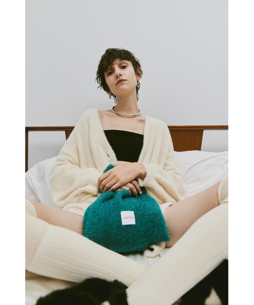 un/neu（アンノイ）の「ラメニットミニバッグ / グリッターバッグ / アシンメトリーバッグ（ハンドバッグ・レディース・グレー/グリーン/ブラウン/イエロー/ブルー・FREE）」の18枚目の写真