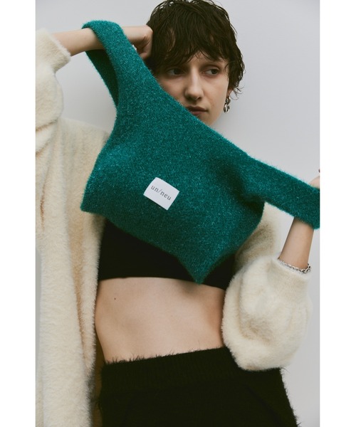 un/neu（アンノイ）の「ラメニットミニバッグ / グリッターバッグ / アシンメトリーバッグ（ハンドバッグ・レディース・グレー/グリーン/ブラウン/イエロー/ブルー・FREE）」の14枚目の写真