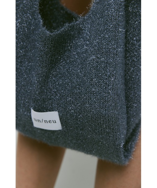 un/neu（アンノイ）の「ラメニットミニバッグ / グリッターバッグ / アシンメトリーバッグ（ハンドバッグ・レディース・グレー/グリーン/ブラウン/イエロー/ブルー・FREE）」の8枚目の写真