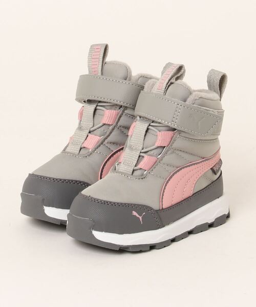 PUMA（プーマ）の「PUMA プーマ ベビー プーマ エボルブ ピュアテックス ブーツ 12-16cm（ブーツ・キッズ・ブラック×グレー/ライトグレー/グレー・13cm/14cm/16.0cm/12cm/15.0cm）」の3枚目の写真