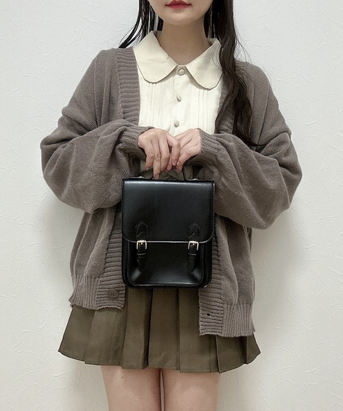 Cham.(チャム)の「ゆるニットカーディガン(カーディガン/ボレロ・レディース・ブラウン/ベージュ/ブラック/オフホワイト・F)」の10枚目の写真