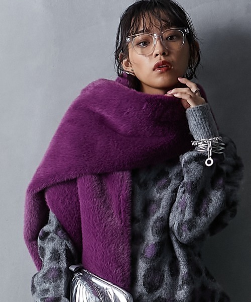 GEVS.（ジェイヴィス）の「＜大きいサイズ＞ フェイクファーカラー