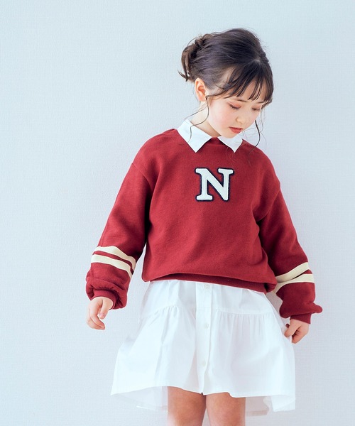 セール】【ユニセックス・お揃い】RAINBOWアルファベットトレーナー_