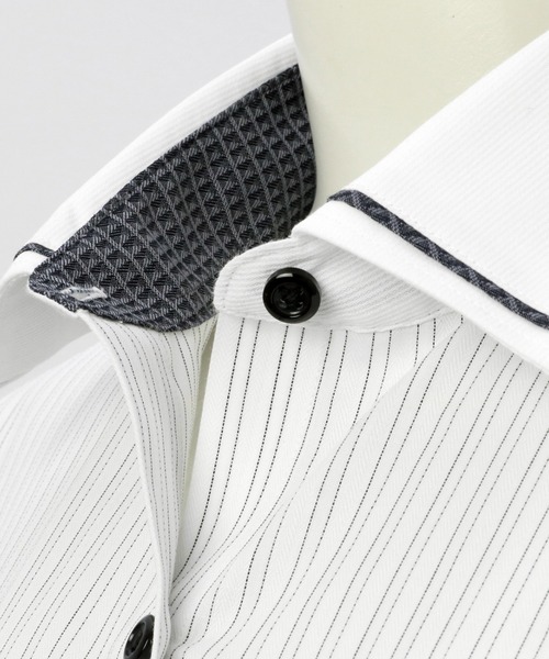 TOKYO SHIRTS(トウキョウシャツ)の「形態安定ノーアイロン ワイド 長袖ビジネスワイシャツ(ビジネスシャツ・レディース・ライトグレー・LL/L/M/XL/S)」の3枚目の写真