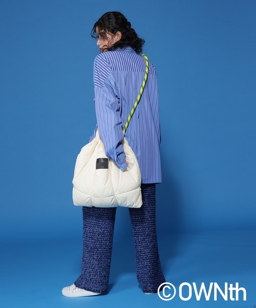 OWNth(オンス)の「フラップデザインランダムストライプオーバーシャツ(シャツ/ブラウス・レディース・ブルー/イエロー・FREE)」の8枚目の写真