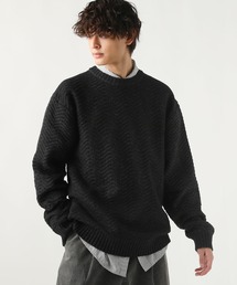 Buyer's Select/スポンジニットクルーネック長袖プルオーバー