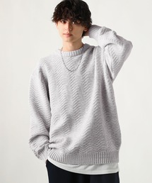 Buyer's Select/スポンジニットクルーネック長袖プルオーバー