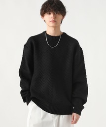 Buyer's Select/スポンジニットクルーネック長袖プルオーバー