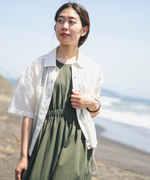 B:MING by BEAMS（ビーミングバイビームス）の「B:MING by BEAMS / 撥水 シアー シャツ（シャツ/ブラウス・レディース・ブラック/ホワイト系その他5・SMALL/MEDIUM）」の19枚目の写真