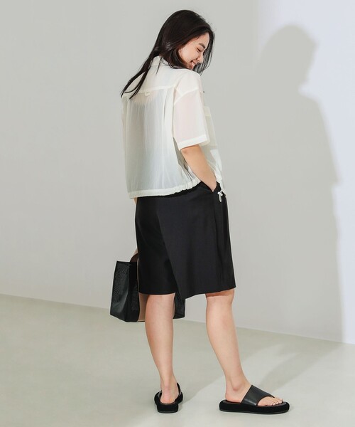 B:MING by BEAMS（ビーミングバイビームス）の「B:MING by BEAMS / 撥水 シアー シャツ（シャツ/ブラウス・レディース・ブラック/ホワイト系その他5・SMALL/MEDIUM）」の17枚目の写真