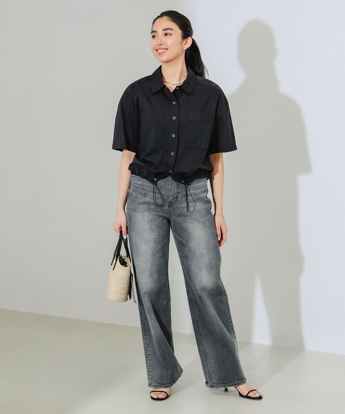 B:MING by BEAMS（ビーミングバイビームス）の「B:MING by BEAMS / 撥水 シアー シャツ（シャツ/ブラウス・レディース・ブラック/ホワイト系その他5・SMALL/MEDIUM）」の11枚目の写真