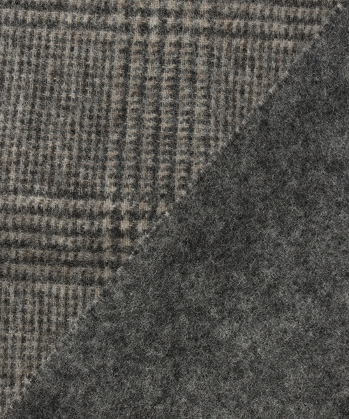 THROW（スロー）の「【THROW / スロー】Double Face Glen Check（マフラー・メンズ・ブラウン/ライトグレー・FREE）」の7枚目の写真