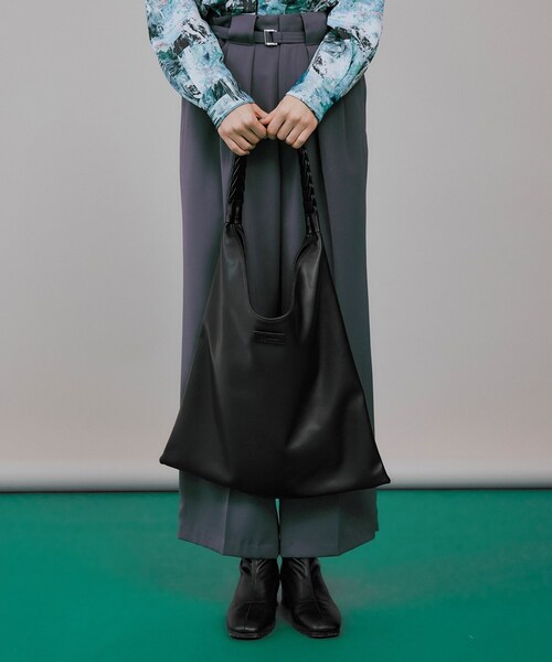 tk.TAKEO KIKUCHI(ティーケータケオキクチ)の「◆フロシキバッグ(トートバッグ・レディース・ブラック系7/ブラック系1/ホワイト系5/ブラック/グレー系4・00)」の3枚目の写真