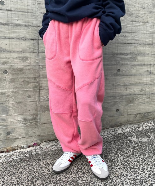 ピンク　※裾を内側に折り返して着用しています。
model:154cm 着用サイズ:FREE