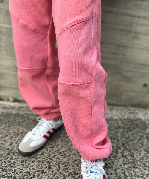 mi via loca(ミヴィアロカ)の「配色ステッチ フリースボア リブ切替スウェットパンツ(スウェットパンツ・レディース・チャコールグレー/ベージュ/ピンク/ブラック・FREE)」の19枚目の写真