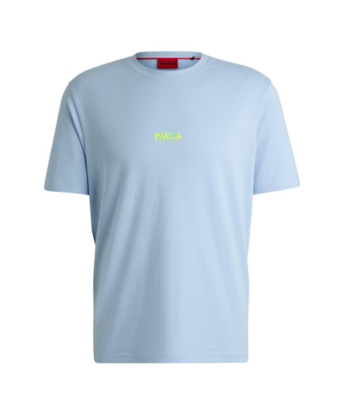 HUGO(ヒューゴ)の「ダブルロゴ コットンジャージー リラックスフィットTシャツ(Tシャツ/カットソー・メンズ・ブラック/ライトブルー・M/XL/XXL/XS/L/S)」の10枚目の写真