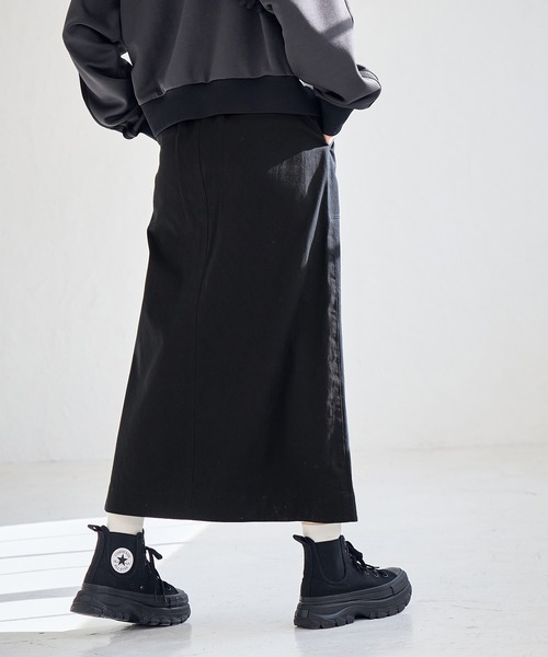 ROPE' PICNIC（ロペピクニック）の「コットンツイルAラインスカート（スカート・レディース・ブラック/ベージュ/カーキ・36/38）」の20枚目の写真
