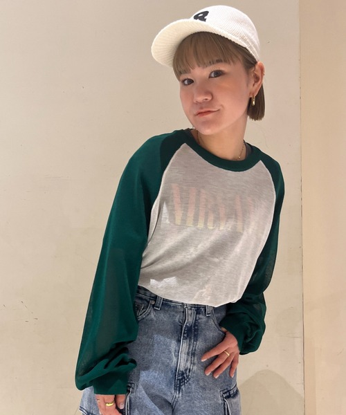 RODEO CROWNS WIDE BOWL（ロデオクラウンズワイドボウル）の「カラーニットロゴキャップ（キャップ・レディース・アイボリー/ライトパープル/ブラック・FREE）」の4枚目の写真