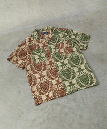 JUGLANS | 【many men, many minds.】リーフ柄バイカラーオープンシャツ/メンズ(シャツ/ブラウス)