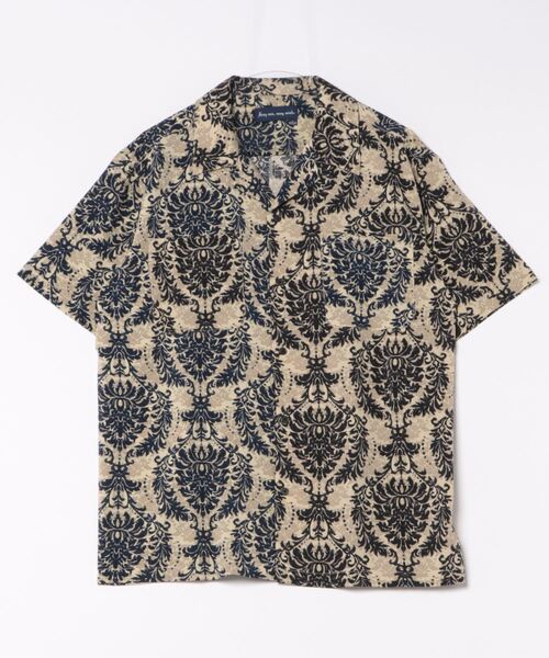 ＪＵＧＬＡＮＳ（ユグランス）の「【many men, many minds.】リーフ柄バイカラーオープンシャツ/メンズ（シャツ/ブラウス・メンズ・ネイビー/ブラウン・XL/M/L）」の13枚目の写真