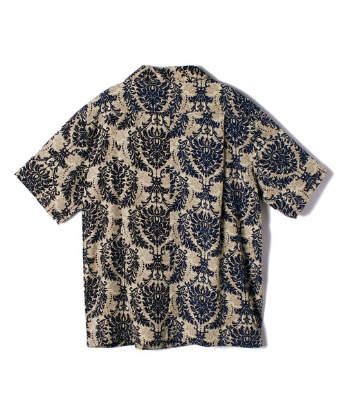 ＪＵＧＬＡＮＳ（ユグランス）の「【many men, many minds.】リーフ柄バイカラーオープンシャツ/メンズ（シャツ/ブラウス・メンズ・ネイビー/ブラウン・XL/M/L）」の7枚目の写真