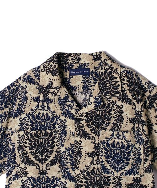 ＪＵＧＬＡＮＳ（ユグランス）の「【many men, many minds.】リーフ柄バイカラーオープンシャツ/メンズ（シャツ/ブラウス・メンズ・ネイビー/ブラウン・XL/M/L）」の8枚目の写真