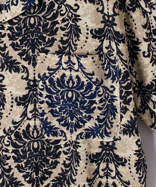 ＪＵＧＬＡＮＳ（ユグランス）の「【many men, many minds.】リーフ柄バイカラーオープンシャツ/メンズ（シャツ/ブラウス・メンズ・ネイビー/ブラウン・XL/M/L）」の10枚目の写真