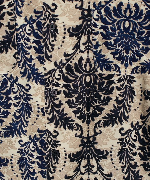 ＪＵＧＬＡＮＳ（ユグランス）の「【many men, many minds.】リーフ柄バイカラーオープンシャツ/メンズ（シャツ/ブラウス・メンズ・ネイビー/ブラウン・XL/M/L）」の11枚目の写真